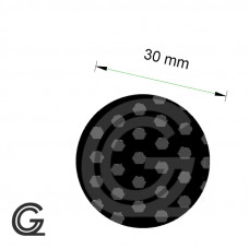 EPDM mosrubber rondsnoer | Ø 30 mm